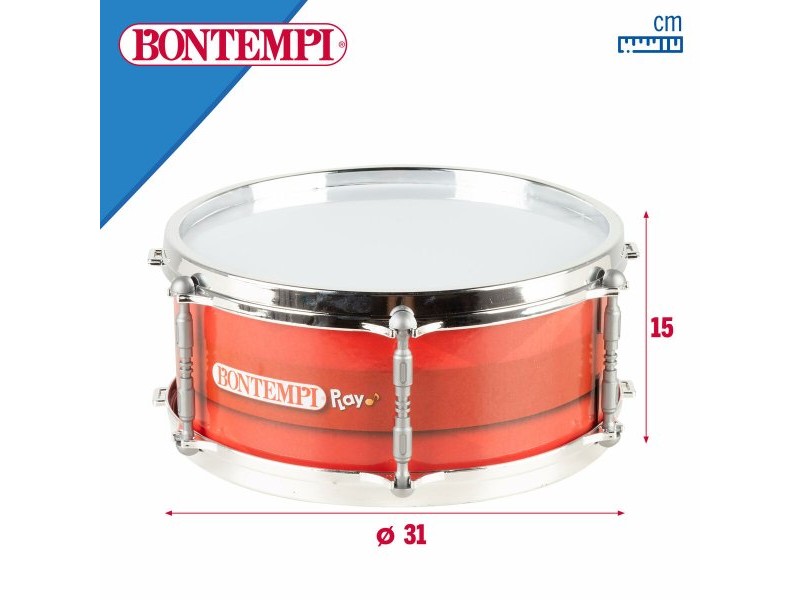 Барабан Bontempi Пластмаса 31 x 15 x 31 cm Червен (4 броя)