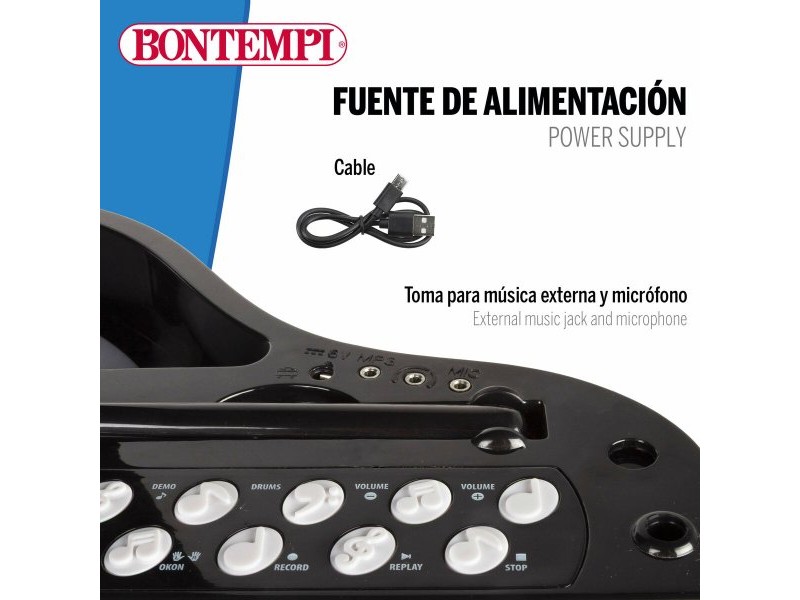 Образователно Пиано за Обучение Bontempi 40 x 62 x 33 cm (2 броя)