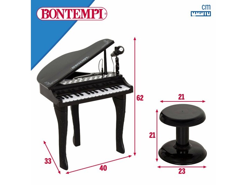 Образователно Пиано за Обучение Bontempi 40 x 62 x 33 cm (2 броя)