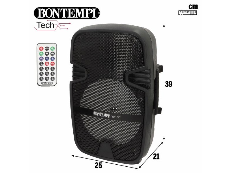 Тонколони с микрофон Караоке Bontempi Пластмаса 25 x 39 x 21 cm (2 броя)
