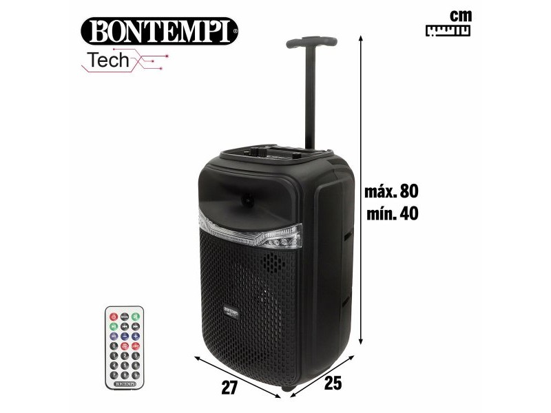 Тонколони с микрофон Караоке Bontempi Пластмаса 27 x 40 x 25 cm (2 броя)