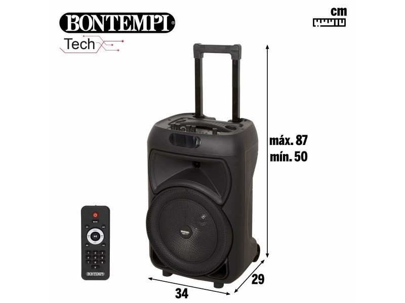 Тонколони с микрофон Караоке Bontempi Пластмаса 34 x 50 x 29 cm (2 броя)