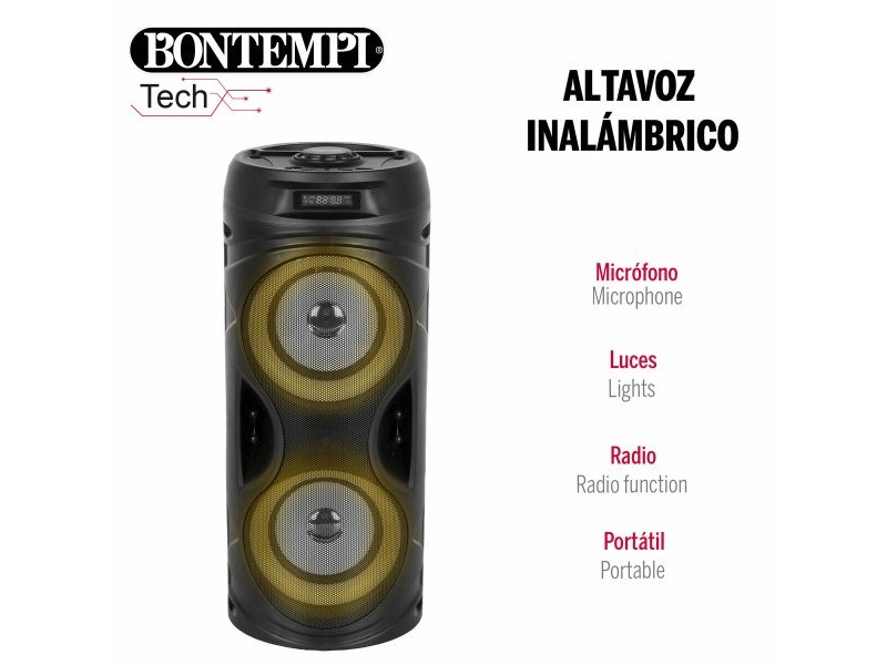 Тонколони с микрофон Караоке Bontempi Пластмаса 16 x 38 x 16 cm (2 броя)