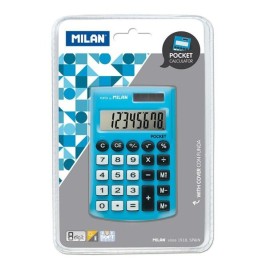 Калкулатор Milan POCKET Син 9,7 x 6,2 x 0,8 cm (15 броя)