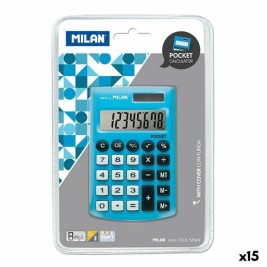 Калкулатор Milan POCKET Син 9,7 x 6,2 x 0,8 cm (15 броя)