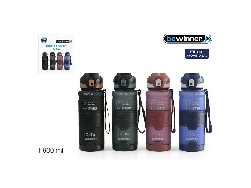 Бутилка за вода Bewinner 800 ml 8 x 28,3 cm (12 броя)