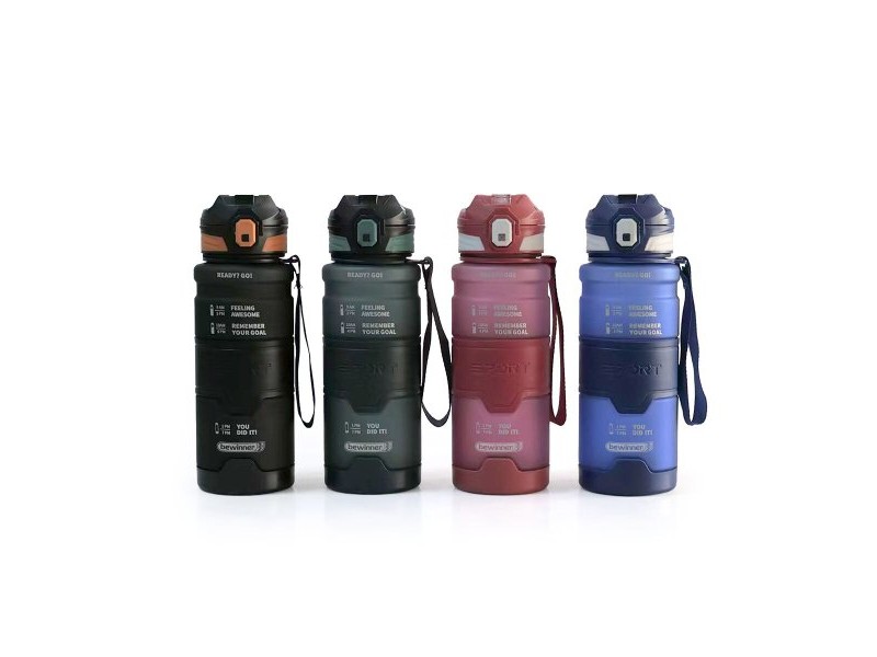 Бутилка за вода Bewinner 800 ml 8 x 28,3 cm (12 броя)
