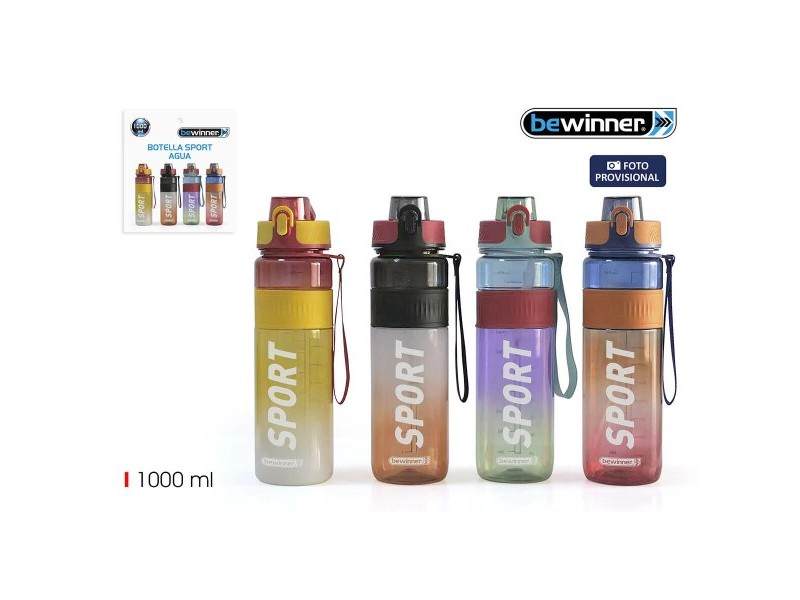 Бутилка за вода Bewinner 1 L 7,8 x 28 cm (12 броя)