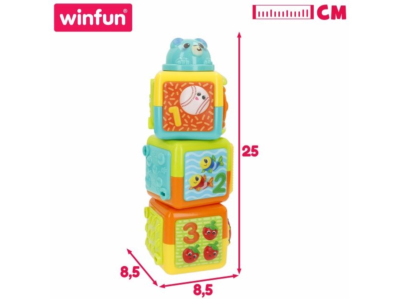 Блокчета за Подреждане Winfun 8,5 X 25 X 8,5 CM (6 броя)