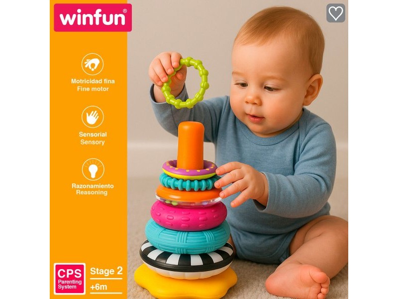 Блокчета за Подреждане Winfun 13 x 20 x 13 cm (6 броя)