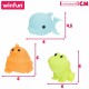 Комплект Животни за Баня Winfun 6 X 4,5 X 8 CM 4 броя