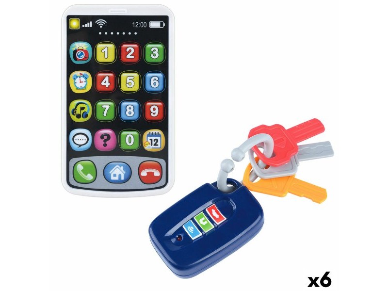 Играчка Телефон PlayGo 7 X 11 X 2 CM (6 броя)