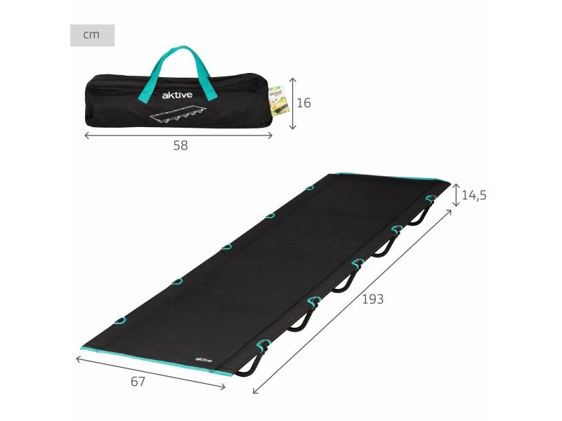 Къмпинг легло Aktive 193 X 14,5 X 67 CM (2 броя)