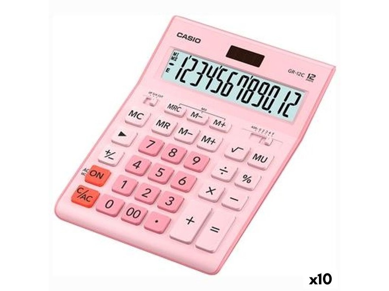Калкулатор Casio Розов (10 броя)