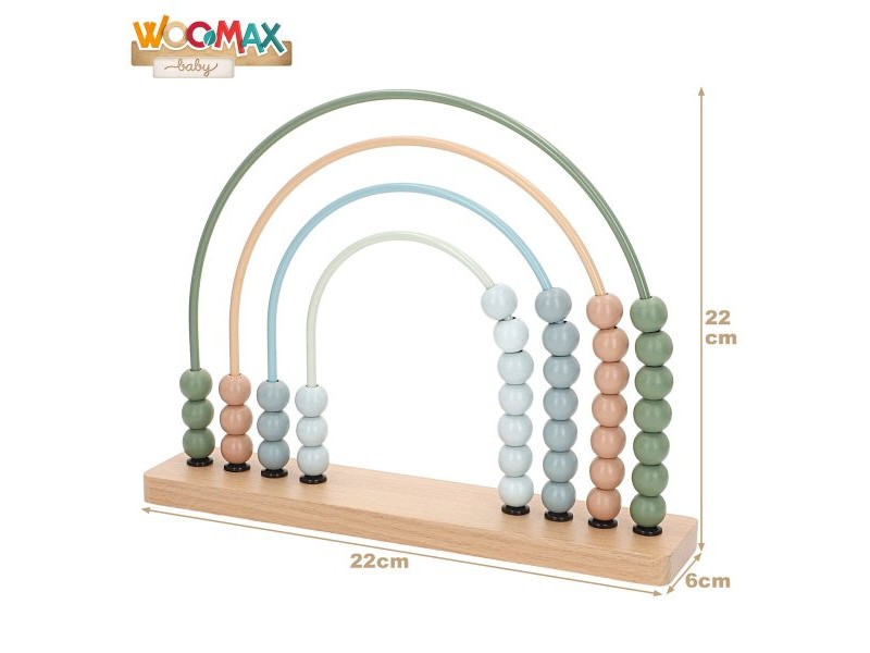 Дървена Игра Woomax 22 x 22 x 6 cm (2 броя)