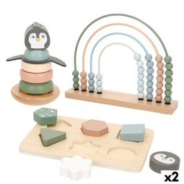 Дървена Игра Woomax 22 x 22 x 6 cm (2 броя)