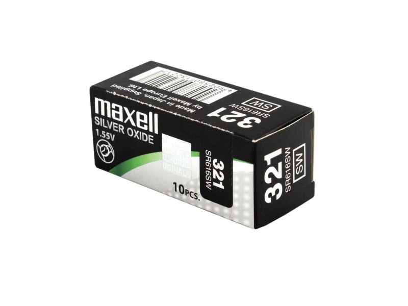 Акумулаторна батерия Maxell SR616SW 321 1,55 V Батерии алкален тип бутон