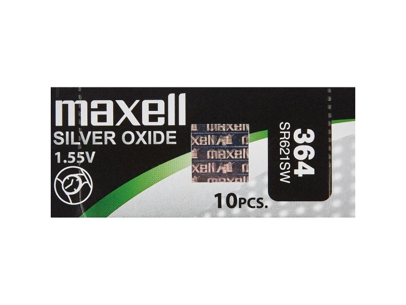 Акумулаторна батерия Maxell SR621SW 364 1,55 V Батерии алкален тип бутон
