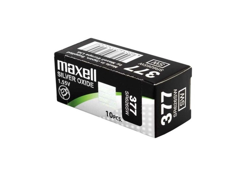 Акумулаторна батерия Maxell SR626SW 377 1,55 V Батерии алкален тип бутон