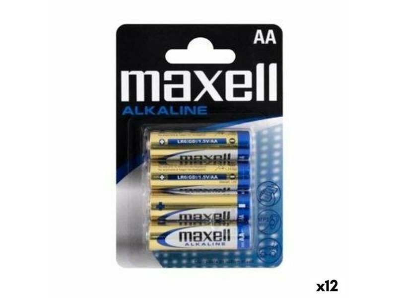 Алкални батерии Maxell LR06 (12 броя)