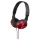Слушалки с лента за глава Sony MDR-ZX310AP Червен
