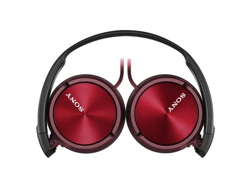Слушалки с лента за глава Sony MDR-ZX310AP Червен