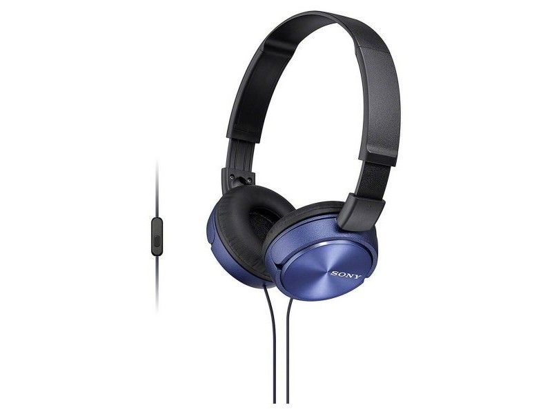 Слушалки с лента за глава Sony MDR-ZX310AP Син