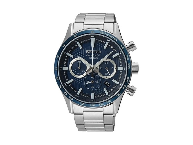 Мъжки часовник Seiko SSB445P1 Сребрист