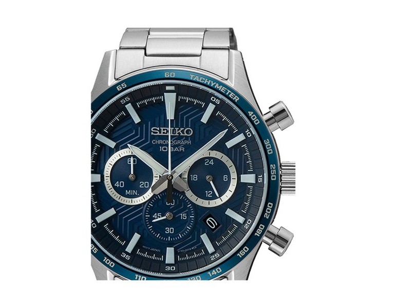 Мъжки часовник Seiko SSB445P1 Сребрист