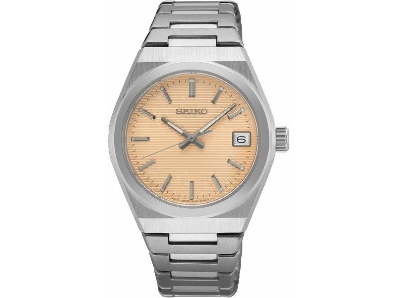Мъжки часовник Seiko SUR577P1 Златен Сребрист (Ø 34 mm)