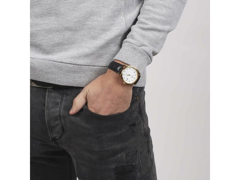Мъжки часовник Q&Q BL02J104J (Ø 40 mm)