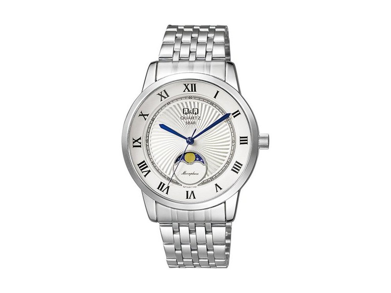 Мъжки часовник Q&Q QZ10J207Y Сребрист (Ø 40 mm) Мъжки часовник Q&Q QZ10J207Y Сребрист (Ø 40 mm)