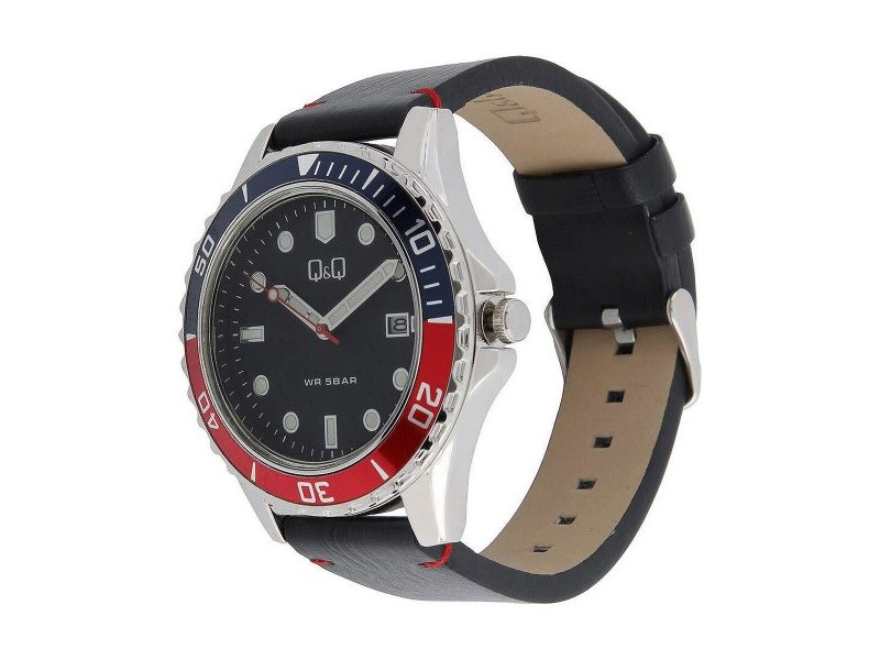 Мъжки часовник Q&Q A172J342Y Черен (Ø 43 mm)