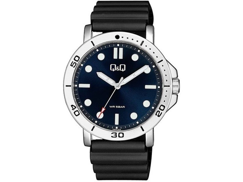 Мъжки часовник Q&Q QB86J302Y (Ø 44 mm)