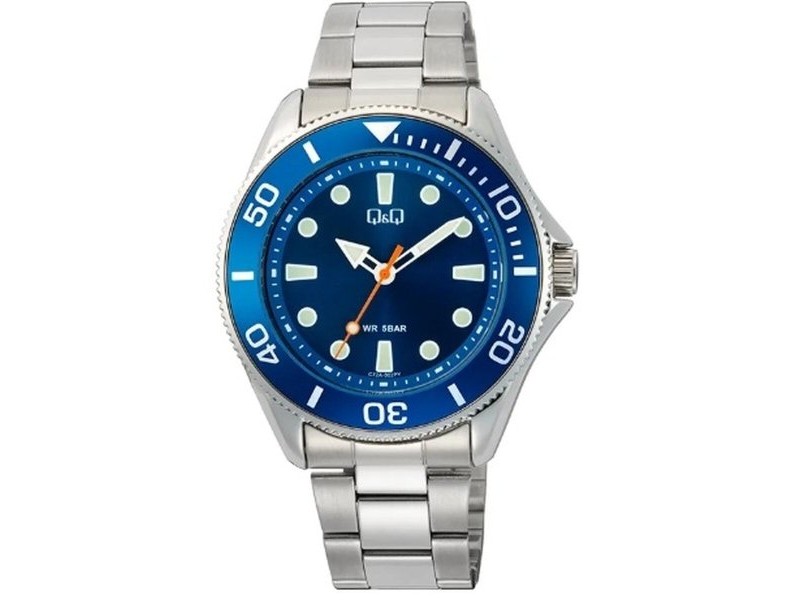 Мъжки часовник Q&Q GENT DIVER BLUE (Ø 41 mm)