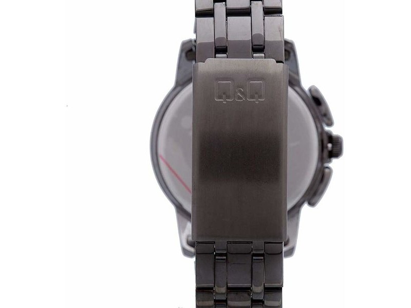 Мъжки часовник Q&Q Q602J405Y Черен Сребрист (Ø 40 mm)