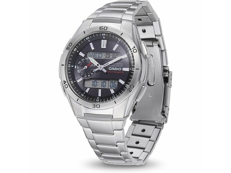 Мъжки часовник Casio WVA-M650D-1AER Черен Сив Сребрист