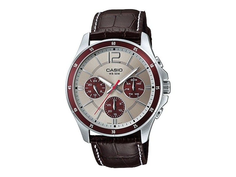 Мъжки часовник Casio ENTICER GENT Сив (Ø 35 mm) (Ø 43,5 mm) Мъжки часовник Casio ENTICER GENT Сив (Ø 35 mm) (Ø 43,5 mm)