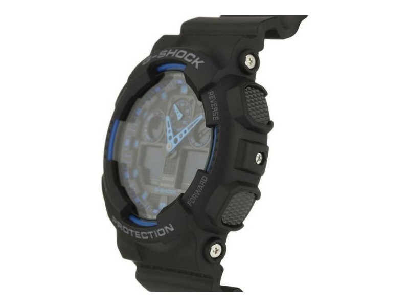 Мъжки часовник Casio G-Shock GA-100-1A2ER Ø 51 mm Черен Многоцветен Мъжки часовник Casio G-Shock GA-100-1A2ER Ø 51 mm Черен Многоцветен