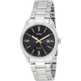 Мъжки часовник Casio DATE Черен Сребрист (Ø 39 mm)