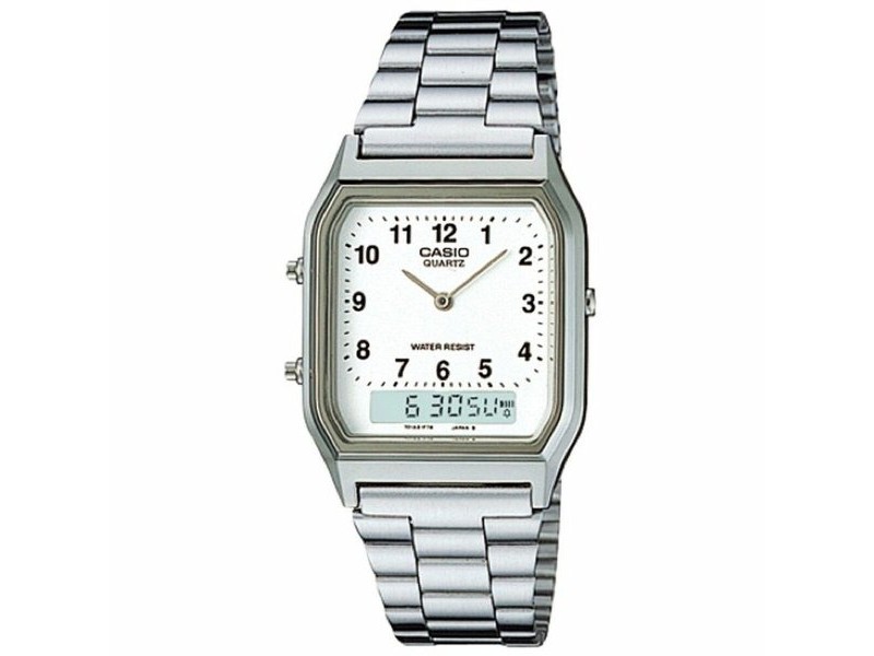 Мъжки часовник Casio COLLECTION ANA-DIGIT Сребрист (Ø 30 mm)