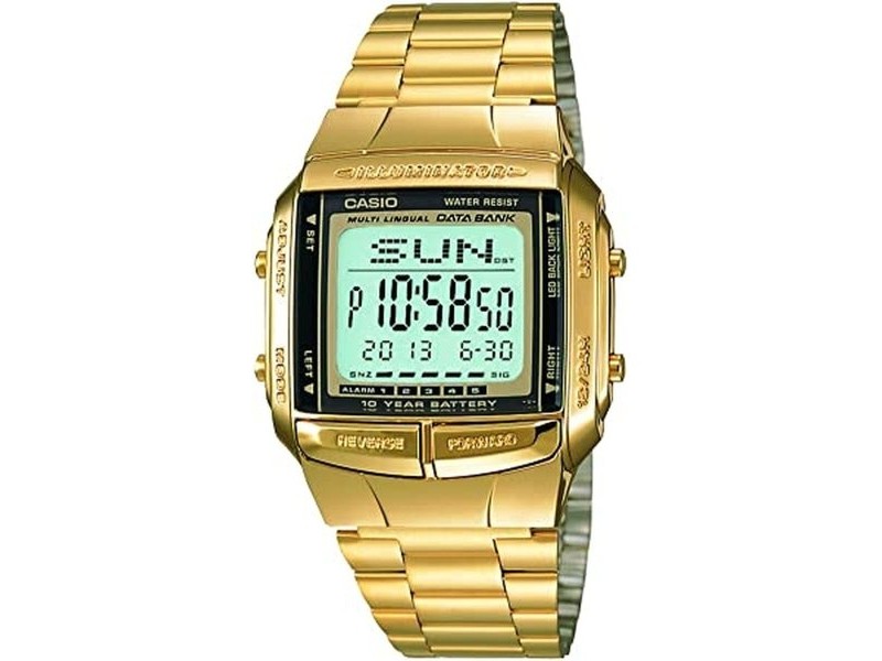 Мъжки часовник Casio DATABANK Златен (Ø 38 mm)