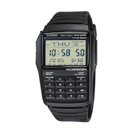 Мъжки часовник Casio DATABANK CALCULATOR Черен Сив