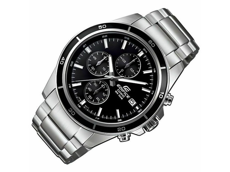 Мъжки часовник Casio EFR-526D-1AVUEF Черен Сребрист