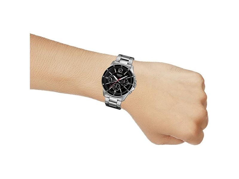 Мъжки часовник Casio MULTIFUNCTION CALENDAR - BLACK Черен Сребрист (Ø 43,5 mm) (Ø 35 mm)