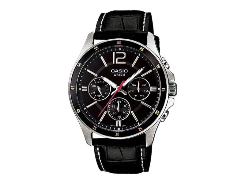 Мъжки часовник Casio ENTICER GENT Черен (Ø 43 mm) (Ø 43,5 mm)
