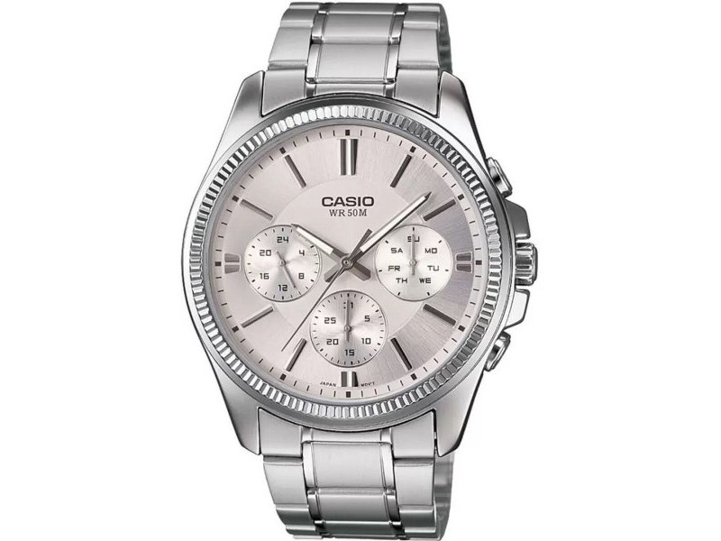 Мъжки часовник Casio ENTICER GENT Сребрист Сив (Ø 35 mm)