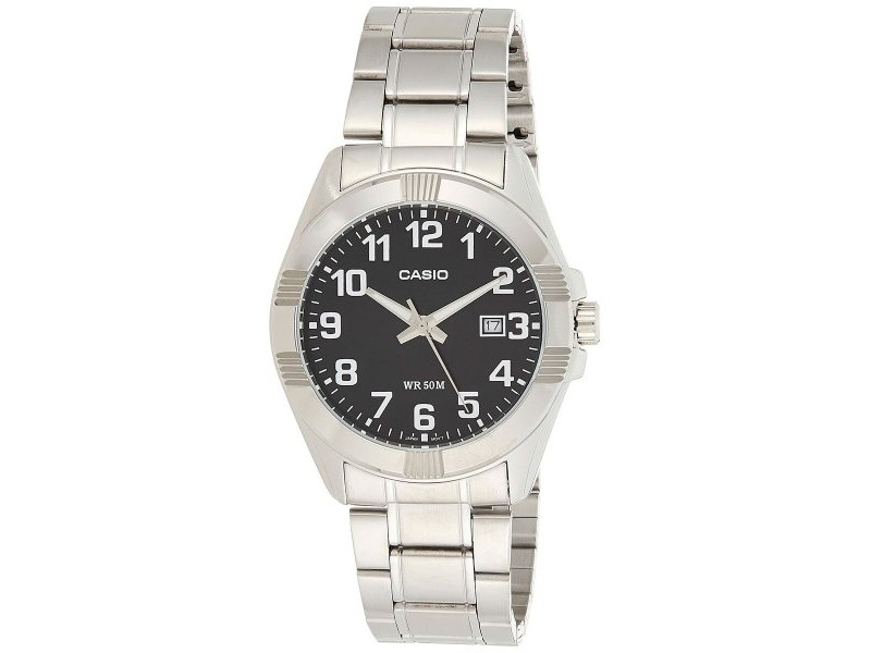 Мъжки часовник Casio COLLECTION Черен Сребрист (Ø 43,5 mm)