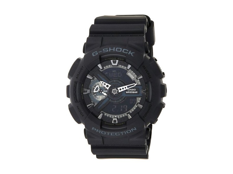 Мъжки часовник Casio G-Shock CLASSIC Черен Сребрист (Ø 55 mm)