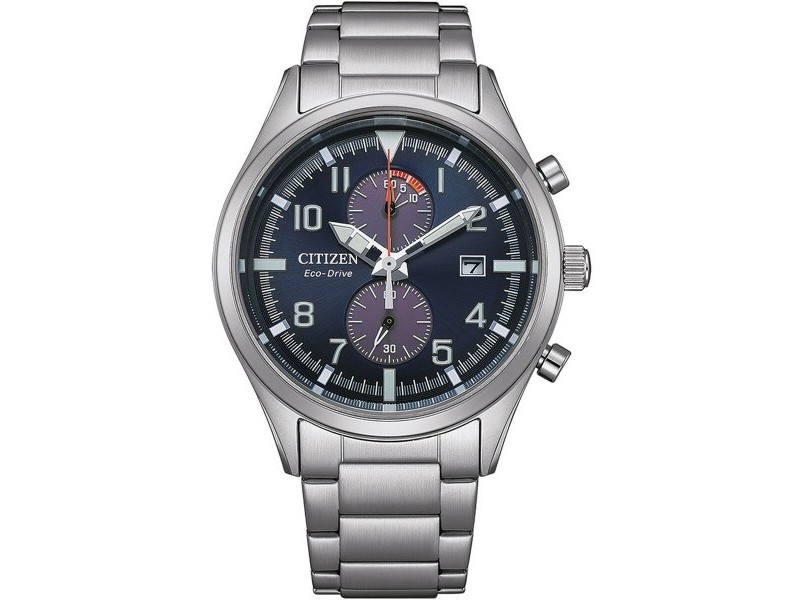 Мъжки часовник Citizen SPORT CRONO - ECO DRIVE Сребрист (Ø 43 mm)